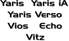 Toyota Yaris / Yaris iA / Yaris Verso / Vitz / Vios / Echo