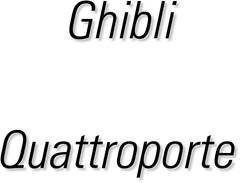 Maserati Ghibli / Quattroporte